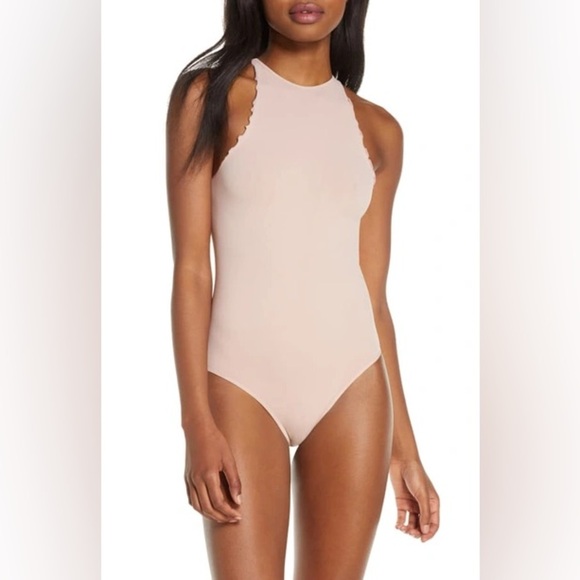 Free People Intimately 'Feels Right' Thong Body Suit In Ballet Pink | Size M/L | - Picture 1 of 9